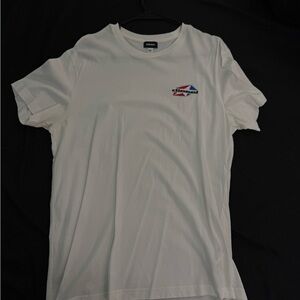 Classic White Diesel T-Shirt with Logo